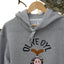 HOODED SWEATSHIRT WITH OLIVE OYL CHEST PRINT