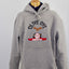 FRONT VIEW OF HOODED SWEATSHIRT FROM SCHOOLOFLIFEPROJECTS COLLECTION WITH AN ARTWORK OF POPEYE'S GIRLFRIEND OLIVE OYL 