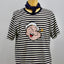 Striped (navy/white) tee with navy ringer and Popeye portrait