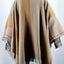 PONCHO ZEZERE IN 50% ORGANIC COTTON AND 50% SHEEPWOOL