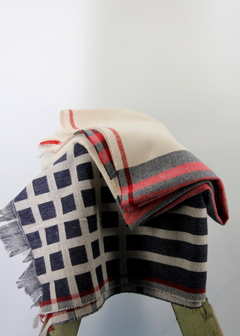 PONCHO 'KOMPEL' IN 50% BIO WOOL AND 50% ORGANIC COTTON